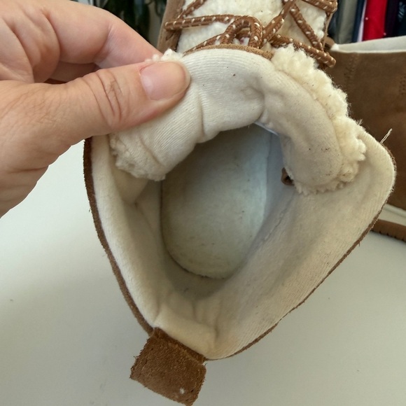 Ugg Lakesider Heritage Women's Brown Ankle Booties Suede Shearling 10 - Picture 9 of 15